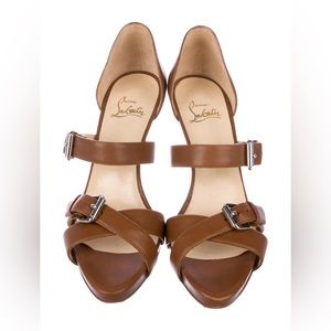 Christian Louboutin Leather Buckle Sandals Size 39